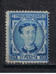 Stamps Spain -  Edifil  175  Corona Real y Alfonso XII.  