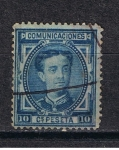 Stamps Spain -  Edifil  175  Corona Real y Alfonso XII.  