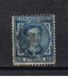 Stamps Spain -  Edifil  175  Corona Real y Alfonso XII.  