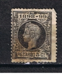 Stamps Spain -  Edifil  240  Alfonso XIII  Sello de impuesto de guerra.  