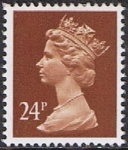 Stamps United Kingdom -  ISABEL II TIPO MACHIN 10/9/91