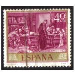 Stamps Spain -  (1854) Pintores. Mariano Fortuny Marsal (La Vicaría)