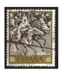 Stamps Spain -  (1862) Pintores. Mariano Fortuny Marsal (Batalla de Tetuán)