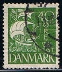 Stamps Denmark -  Scott  197  Carabela