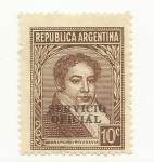 Stamps : America : Argentina :  Bernardino Rivadavia