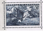 Stamps Spain -  Edifil  865  Batalla de Lepanto. 