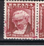 Stamps Spain -  Edifil  1005 II Cente. del nacimiento de Goya.  