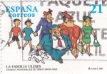 Stamps Spain -  comics,personajes de tebeos- la familia ulises