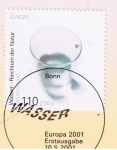 Stamps Germany -  Europa 2001 Erstausgabe  Wasser