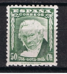 Stamps Spain -  Edifil  1006  II Cente. del nacimiento de Goya.  