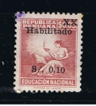 Stamps Peru -  Educación Nacional  Habilitado