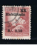 Stamps Peru -  Educación Nacional  Habilitado