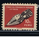 Stamps Peru -  Fondo del periodista Peruano