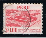 Stamps Peru -  Fortaleza de Paramonga.  Ruinas Incas.