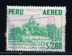 Stamps Peru -  Monumento al Agricultor Indígena  Lima 1935