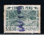 Stamps Peru -  Andenes de Pisac.  Cusco    Sistema Incaico para el cultivo de maiz.