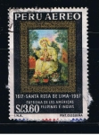 Stamps Peru -  Santa Rosa de Lima.  Patrona de las Américas Filipinas e Indias.  1617 - 1957