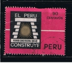 Stamps Peru -  Régimen Constitucional  Perú construye