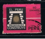 Stamps Peru -  Régimen Constitucional  Perú construye