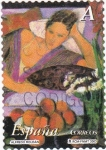 Stamps Spain -  pintura- la mujer y las flores