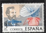 Stamps Spain -  Centenario del Telefono