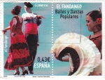 Stamps Spain -  bailes y danzas populares-el fandango