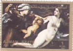 Stamps United Arab Emirates -  pintura-desnudos