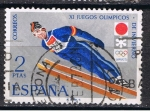 Stamps Spain -  Edifil  2074  XI Juegos Olímpicos de Invierno en Sapporo.  