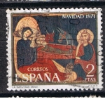 Stamps Spain -  Edifil  2061  Navidad´71  Fragmento del altar de Avila. 