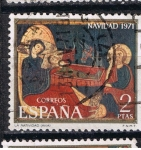 Stamps Spain -  Edifil  2061  Navidad´71  Fragmento del altar de Avila. 