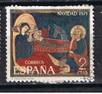 Stamps Spain -  Edifil  2061  Navidad´71  Fragmento del altar de Avila. 