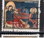 Stamps Spain -  Edifil  2061  Navidad´71  Fragmento del altar de Avila. 