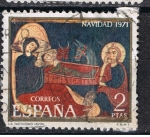 Stamps Spain -  Edifil  2061  Navidad´71  Fragmento del altar de Avila. 