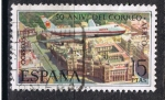 Stamps Spain -  Edifil  2060  L Aniversario del correo aéreo.  