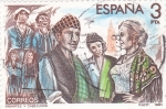 Stamps Spain -  Maestros de la Zarzuela  - Gigantes y Cabezudos     (C)