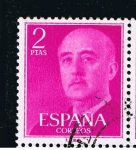 Stamps Spain -  Edifil  1158  General Franco.  