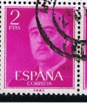 Stamps Spain -  Edifil  1158  General Franco.  