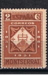 Stamps Spain -  Edifil  637  IX Cente. de la Fundación del Monasterio de Montserrat.  