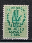 Stamps Spain -  Edifil  851  II Aniver. del Alzamiento Nacional.  