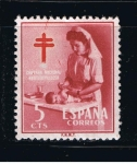 Stamps Spain -  Edifil  1121  Pro Tuberculosos. Cruz de Lorena en rojo.  