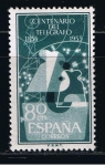 Stamps Spain -  Edifil  1181  I Cente. del Telégrafo.  