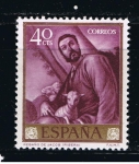 Stamps Spain -  Edifil  1499  Jose de Ribera, · El Españoleto ·. Día del Sello.  