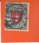 Stamps Poland -  Ciudad Libre de DANZIG - escudo