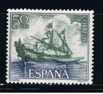 Stamps Spain -  Edifil  1602  Homenaje a la Marina Española.  