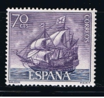 Stamps Spain -  Edifil  1603  Homenaje a la Marina Española.  