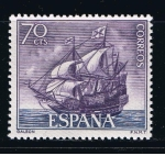 Stamps Spain -  Edifil  1603  Homenaje a la Marina Española.  