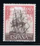 Stamps Spain -  Edifil  1606  Homenaje a la Marina Española.  