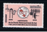 Stamps Spain -  Edifil  1670  Centenario de la Unión Internacional de las Telecomunicaciones.  · Dibujos alusivos. 