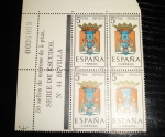 Stamps : Europe : Spain :  Sellos Escudo de SEVILLA - bloque de 4 