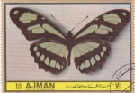 Stamps United Arab Emirates -  AJMAN -Mariposas